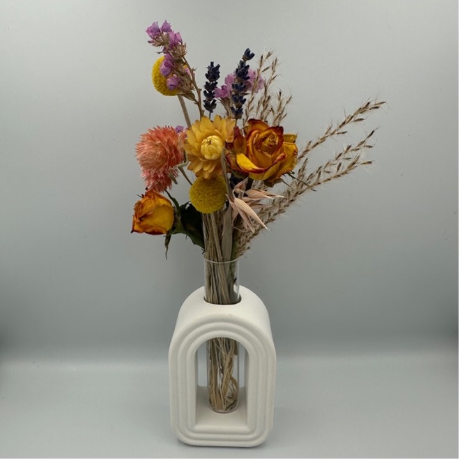 Trockenblumen - Handgefertigte Raysin-Form - 23cm